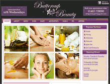 Tablet Screenshot of buttercupbeauty.co.uk